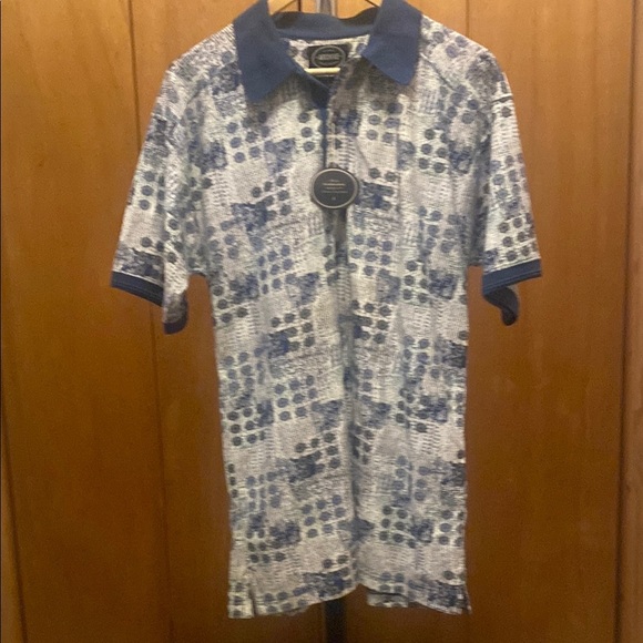 Arrow Company SS Polo Even Tail Blue Sz Medium NWT VIntage - Picture 1 of 11